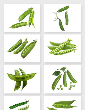 有营养健康的食材豌豆免抠图设计素材