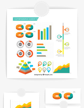 信息图标图表元素素材