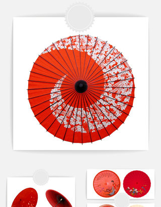 中国风油纸伞设计素材