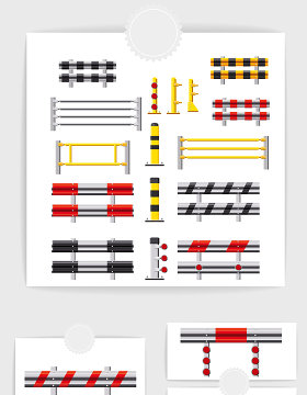 矢量城市交通护栏