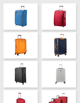 各大尺寸大小的行李拉杆箱设计素材
