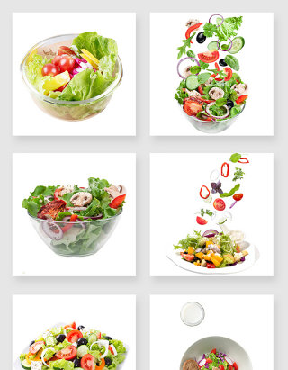 美味的蔬菜沙拉设计元素