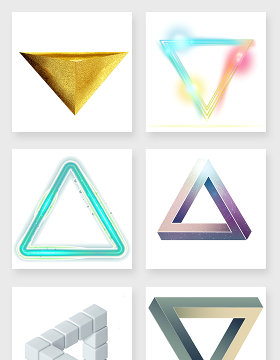 不规则图形几何三角形设计素材