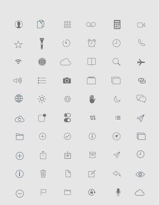66个IOS系统图标素材