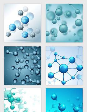 医疗科技线条分子纹理矢量素材