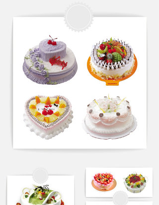 生日蛋糕设计素材