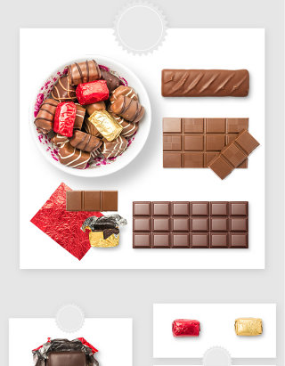 高清甜品巧克力PSD免抠素材