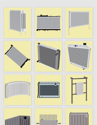 矢量各种加热器素材