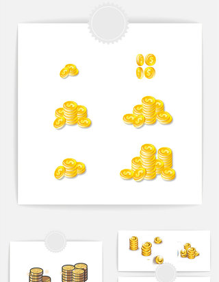 金币铜钱设计素材
