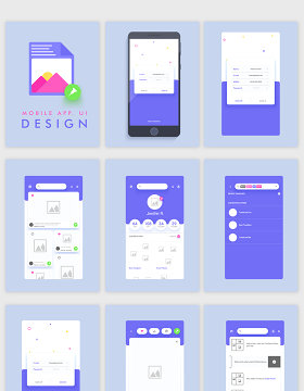 手机照片APP软件UI界面设计素材