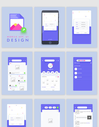 手机照片APP软件UI界面设计素材