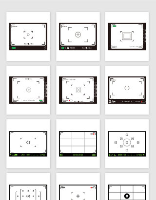 矢量视图镜头元素