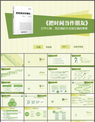 打开心智用正确的方法做正确的事情《把时间当作朋友》读书笔记ppt模板