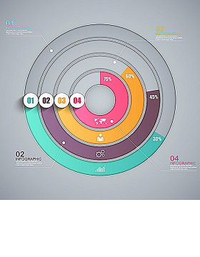 圆形图表素材