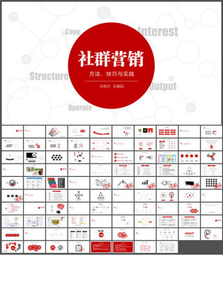 秦阳ppt_《社群营销》介绍宣传ppt