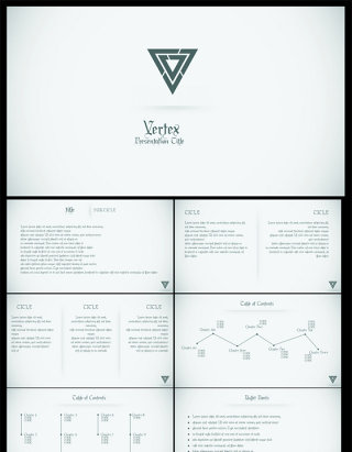 灰白色简洁PPT模板