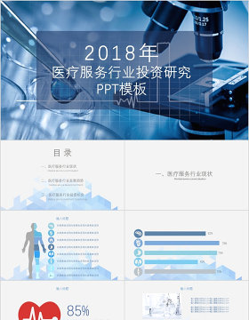 医学医疗岗位医疗行业ppt模板