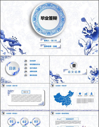 复古简约动态毕业答辩PPT模板