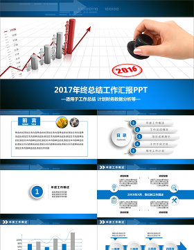 2017年终总结工作汇报PPT