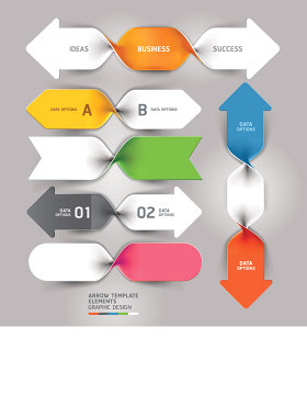创意商务信息图表设计矢量素材