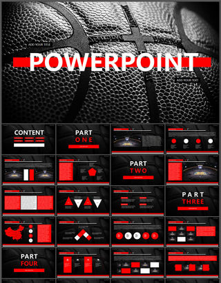 NBA篮球主题PPT模板