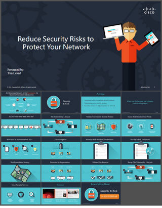 思科网络科技安全产品演示说明ppt模板