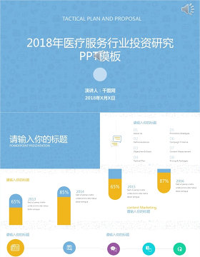 医学介绍项目医疗总结汇报推广PPT模板