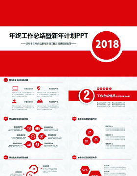 简洁2018述职报告商务工作总结PPT