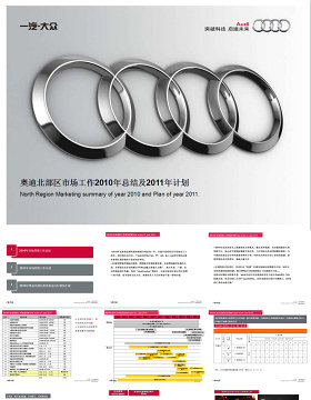 奥迪汽车市场部年总结及次年计划ppt模板