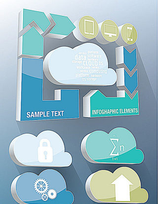 矢量云图表设计