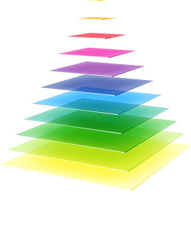 金字塔商务信息图表矢量素材