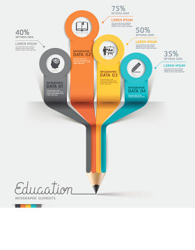 创意商务信息图表设计矢量素材