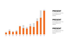 橙色简约通用PPT图表-24