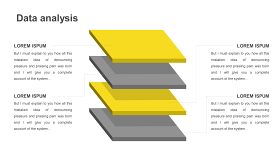 黄色并列关系PPT图表-5