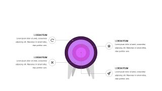 紫色系通用商务PPT图表-7