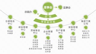 绿色组织结构PPT图表-27