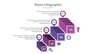 紫色台阶商务PPT图表-30