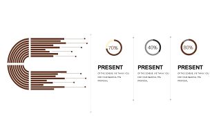 咖啡色数据分析PPT图表-22