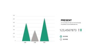 绿灰总分数据关系PPT图表-4