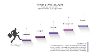 紫色台阶商务PPT图表-24