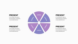 紫罗兰色并列关系PPT图表-17