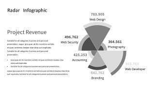 灰色雷达图PPT图表-4
