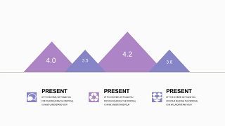 紫罗兰色并列关系PPT图表-18