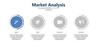 灰蓝色商务数据PPT图表-28