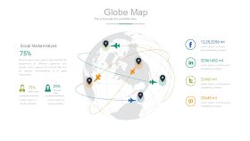 彩色世界地图PPT图表-31