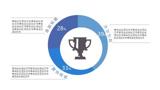 彩色简约汇报数据PPT图表-2