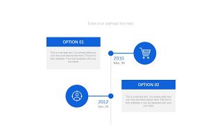 蓝色通用时间轴PPT图表-10