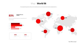 世界地图PPT图表-3