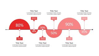 红色简约数据分析PPT图表-6