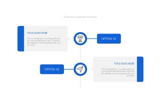 蓝色通用时间轴PPT图表-12